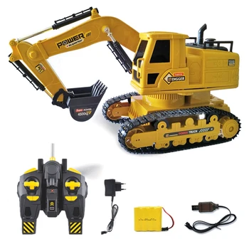 

RC Excavator Simulation Engineering Tractor Car Toy 10CH Boy Remote Control Toy Child Christmas Gift RC Truck