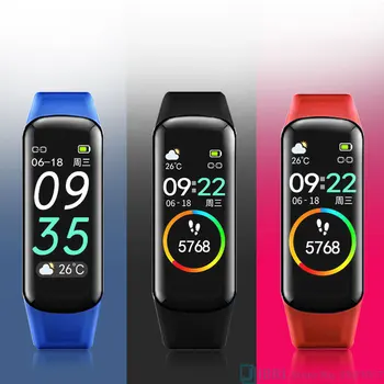 

Smart Bracelet Blood Pressure Fitness Tracker SmartWatch Heart Rate Fitness Waterproof Music Control Smart Clock For Men Women