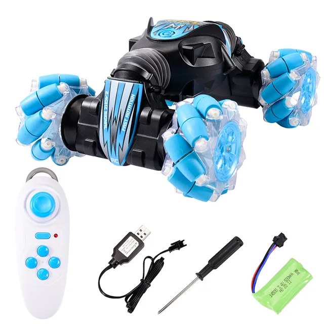 RC Car 4WD Radio Control Stunt Car Handle remote control Twisting trajectory pattern Vehicle With Light & Music RC Toys for boy