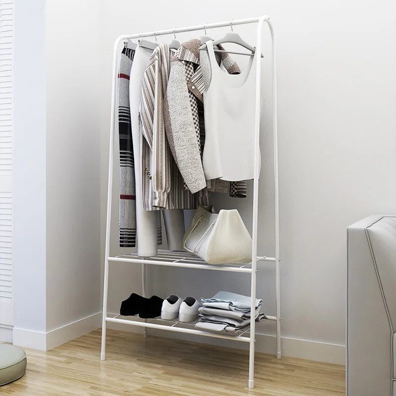 

Multifunction Floor-standing Clothes Hat Hanging Rack Household Indoor Drying Rack Garment Shoes Storage Shelf JC052