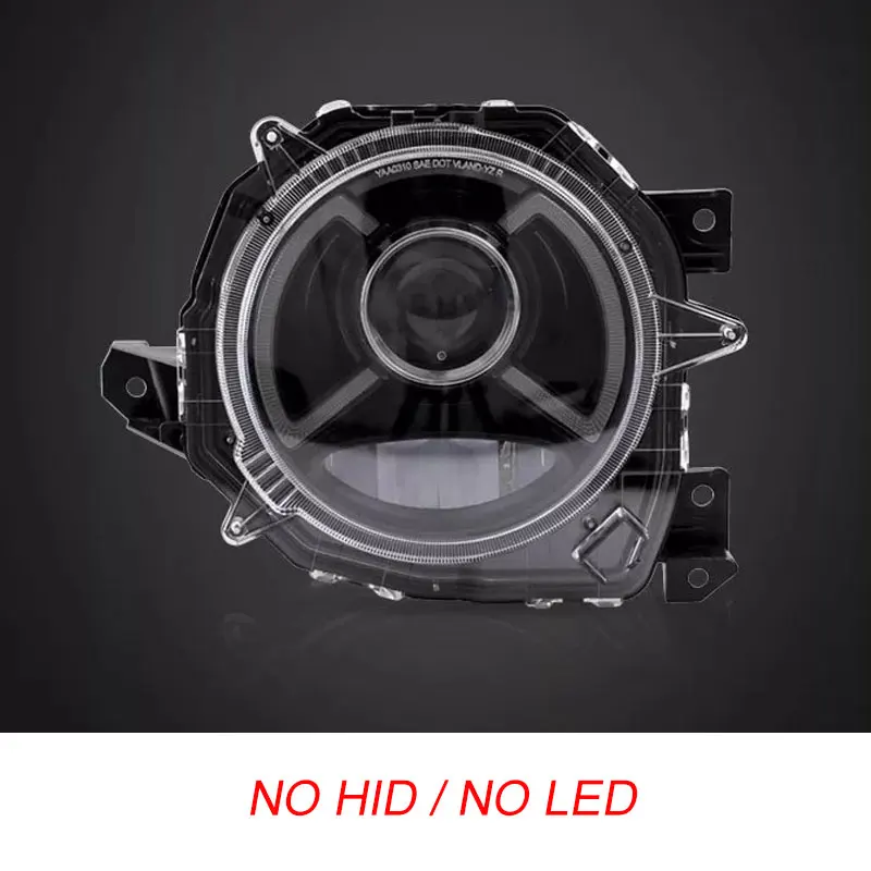 NO HID NO LED Автомобильный Стайлинг чехол для Suzuki Jimny головной светильник Suzuki Jimny светодиодные фары головного света бар DRL Q5 bi xenon объектив h7 xenon - Цвет: NO HID NO LED