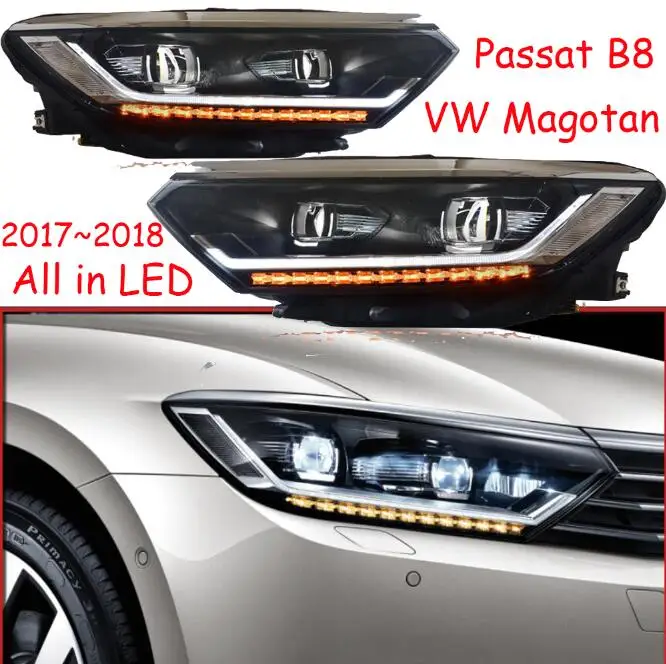 Автомобильный бупмер головной свет для Magotan Passat B8 фара Cruiser автомобильные аксессуары все светодиодный противотуманный фонарь Passat Magotan B8 налобный фонарь - Цвет: picture