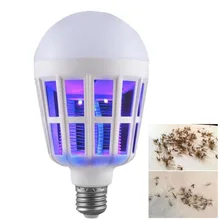 2 в 1 9 Вт/15 Вт/20 Вт светодиодный антимоскитная лампа светодиодный ночник, для дома E27 AC 220 В для дома анти moskito muggen ошибка Zapper