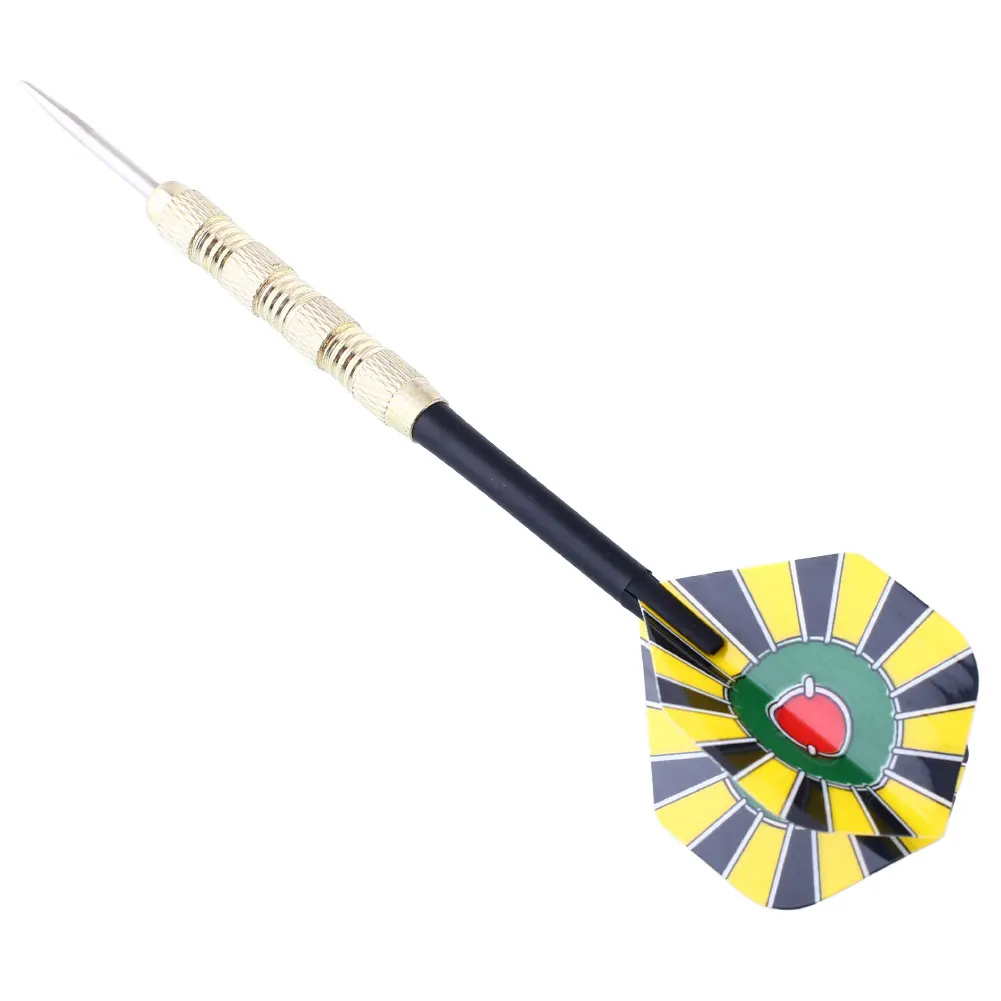18 pcs 6 sets Steel Tip Dart 14g Nice Metal Plastic Darts Flights Shaft