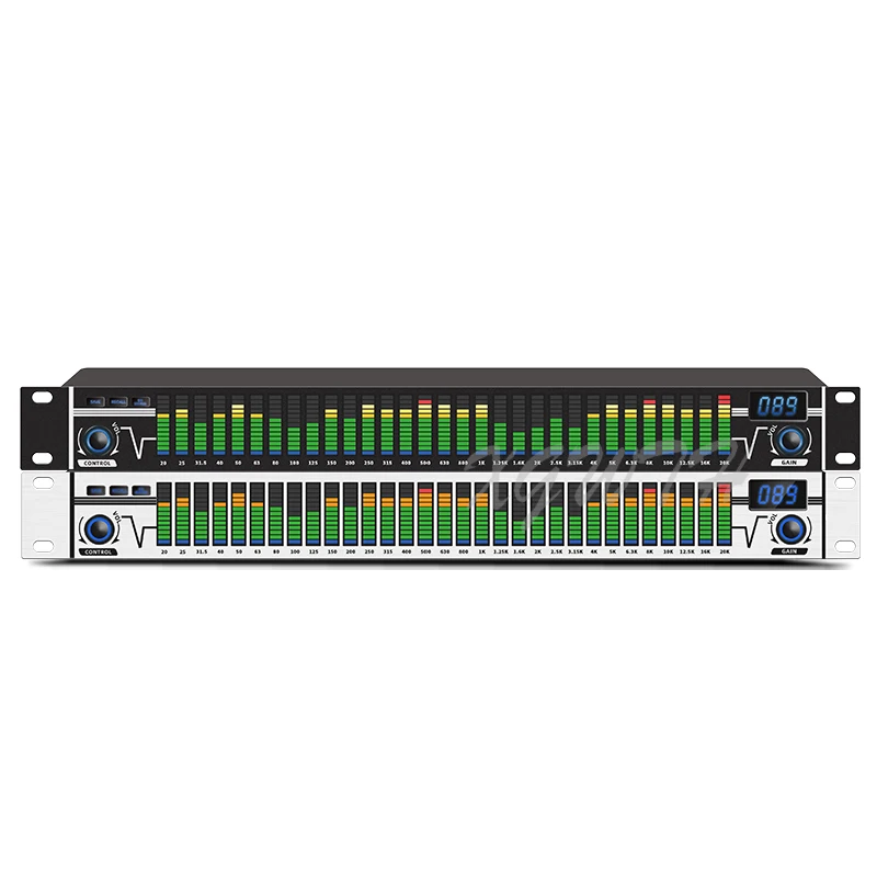 US $280.03 Dual 31 Bands Equaliser Digital Equalizador De Audio Equalizers Sound System Stage Karaoke DJ Equipment Stage Performance