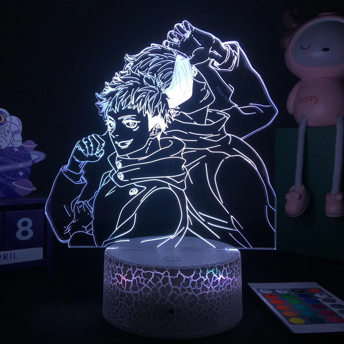 potato night light Japanese Anime Jujutsu Kaisen 3D LED Lamp Satoru Gojo Figure Led Night Light for Bedroom Decor Birthday Gift Dropshippng motion sensor night light