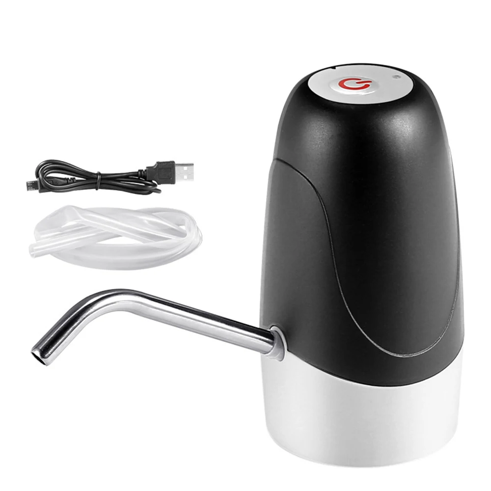 Автоматический USB Электрический водяной насос дозатор бытовой питьевой воды насос перезаряжаемый портативный домашний питьевой набор инструментов - Цвет: Черный