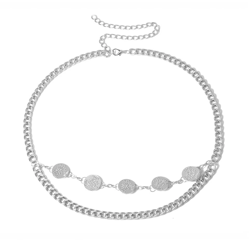 Youvanic Boho винтажная золотая цепочка для живота резное платье с рисунком в виде монет цепи ремней для женщин Цыганский сексуальный пояс в стиле панк украшения для тела 0534