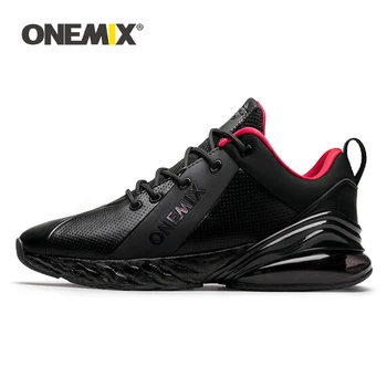 

ONEMIX Winter Sneakers For Men Running Shoe For Women Outdoor Jogging Shoes Shock Absorption Cushion Soft Midsole Leather Shoes