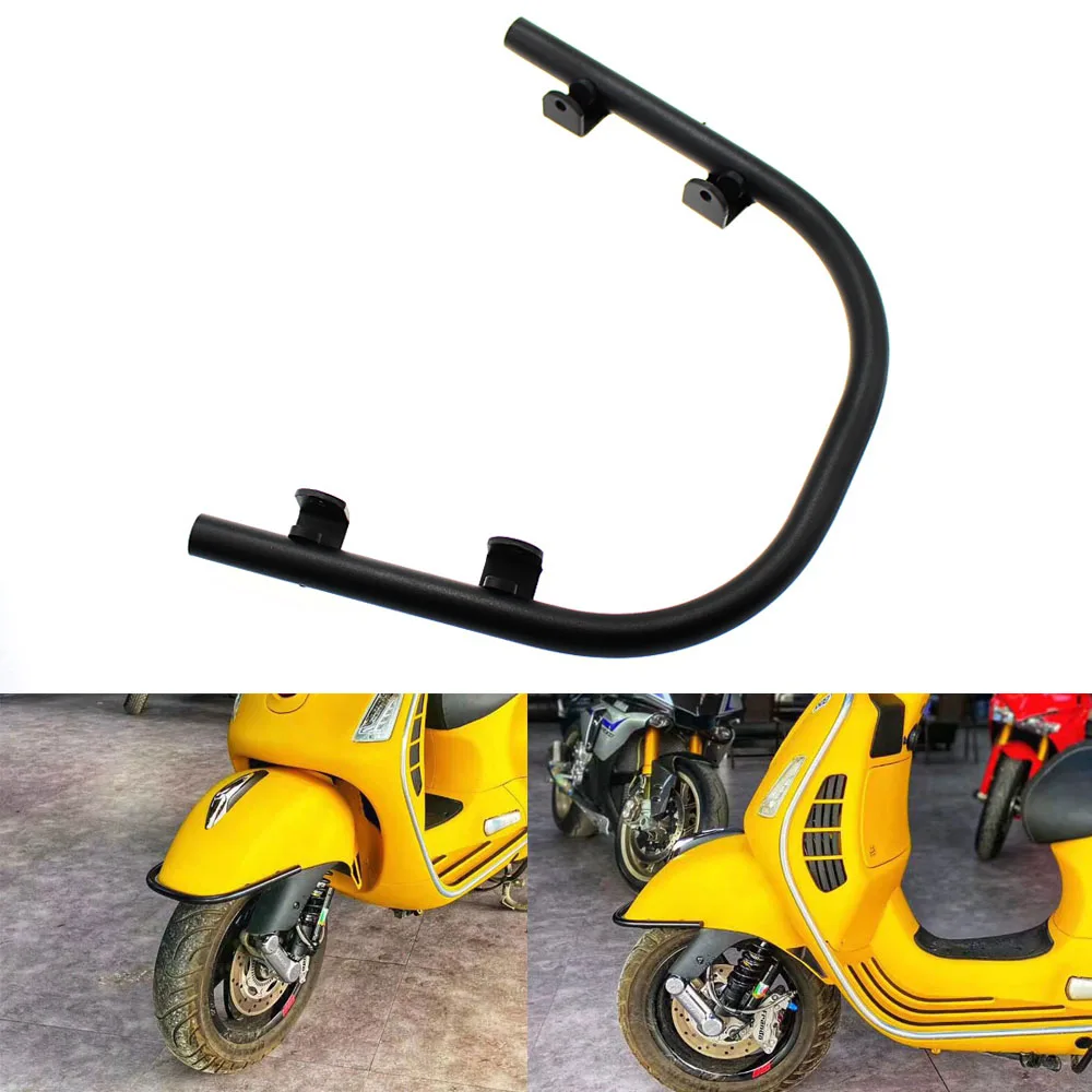 Переднее крыло мотоцикла брызговик бампер защита рамы черный для VESPA GTS GTV Primavera