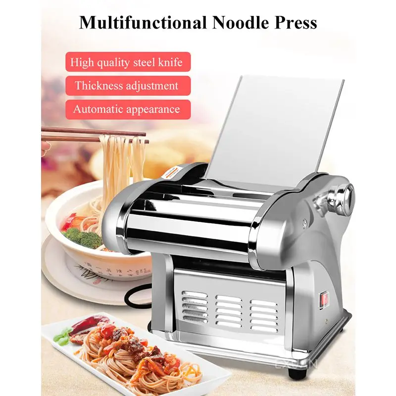 Household Pasta Machine Noodles Maker Stainless Steel Noodle Cutter Electric Automatic Dough Rolling Machine Dumpling