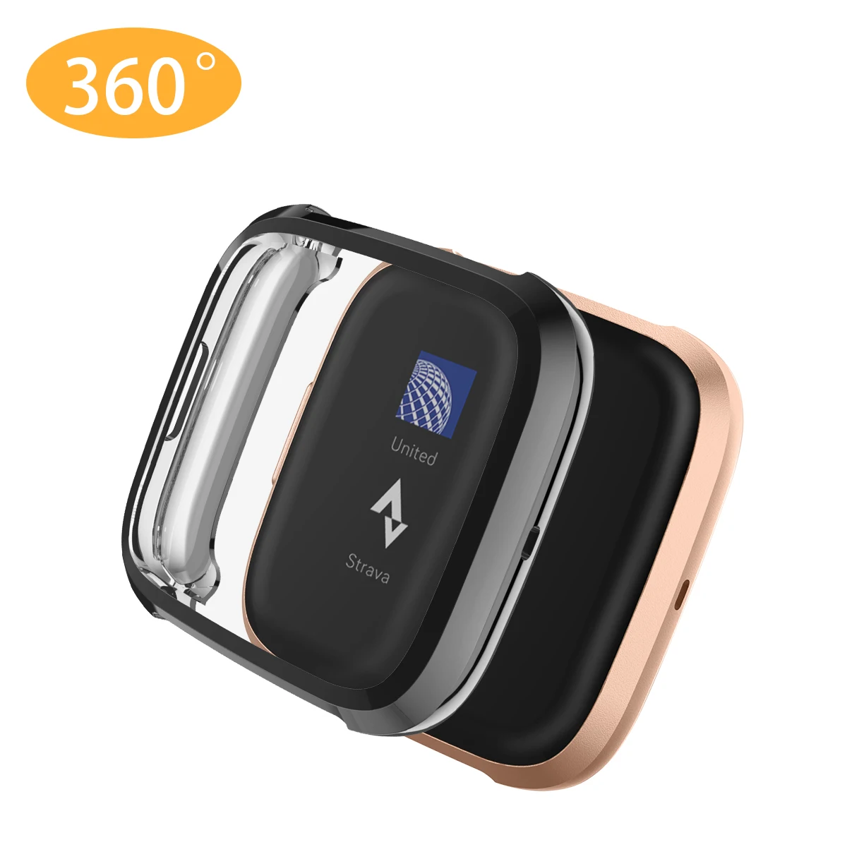 Чехол из ТПУ Для Fitbit Versa 2 защитный чехол для экрана с гальваническим покрытием