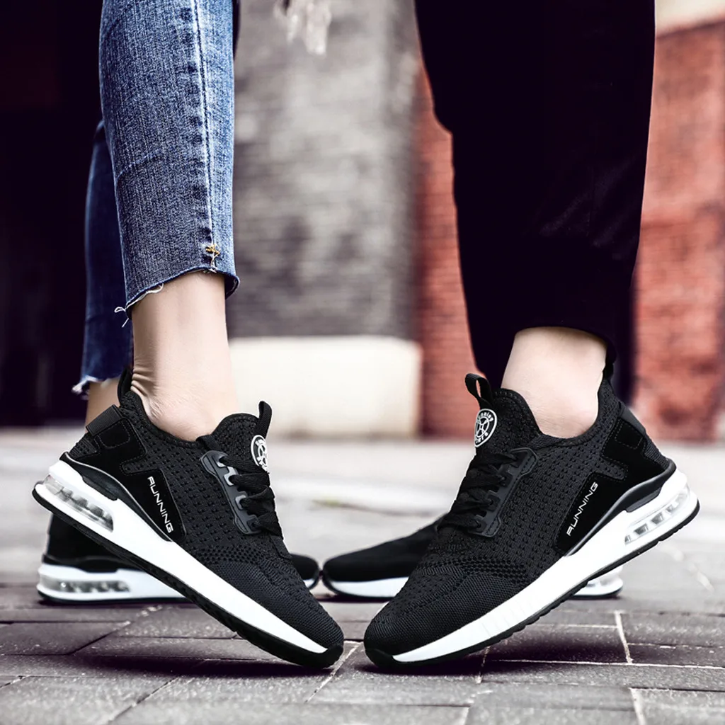 SAGACE Shoes New Fashion Couple Woven Breathable Sneakers Lightweight Comfortable Breathable Walking Casual Shoes J13