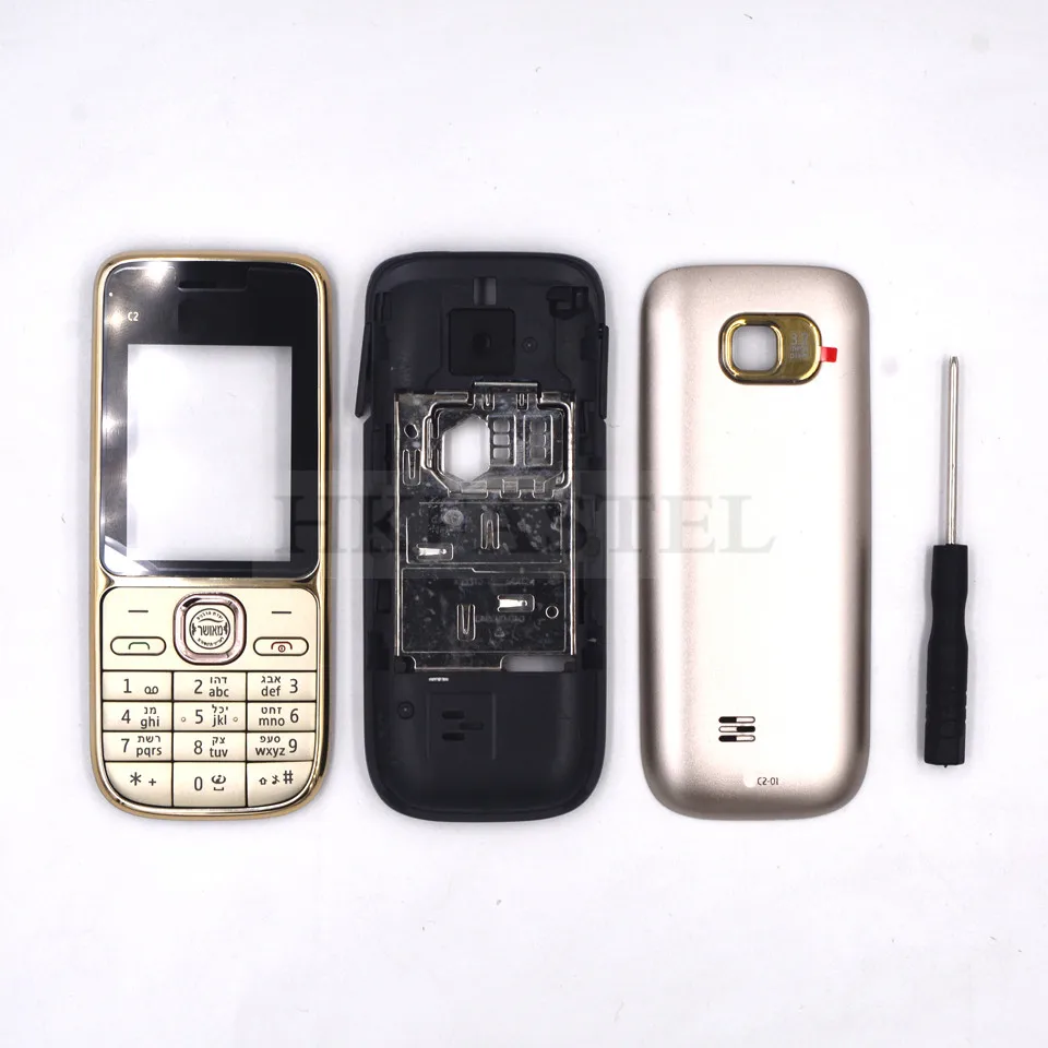 HKFASTEL новый высококачественный чехол для Nokia C2 c2 01 полный корпус + инструмент