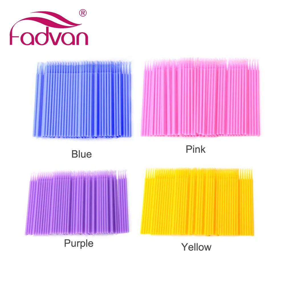 200pcs/set Eyelash Extension Glue Cleaning Brushes Makeup Tools Micro