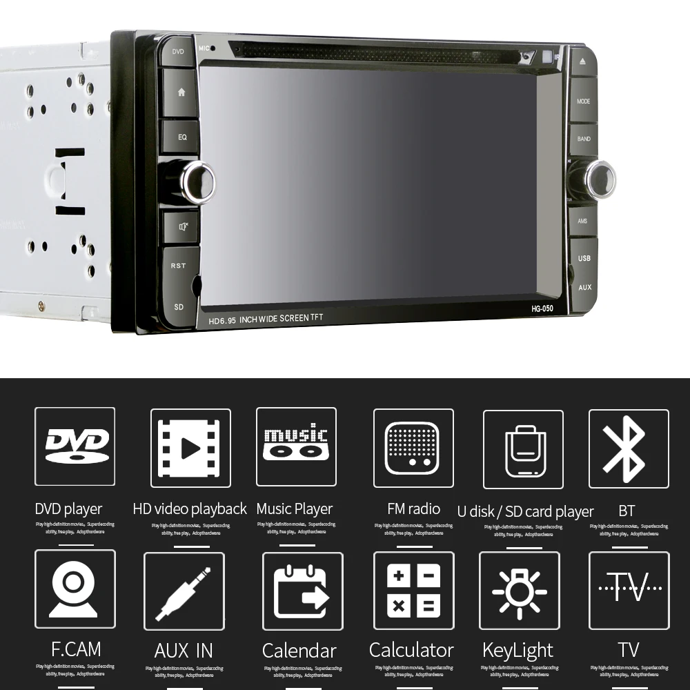 Автомобильный DVDMP3MP4 подходит для замены радиостанции Toyota радио навигатор 2 Ding mp5 лектор android автомобильный радиоприемник 2 Ding