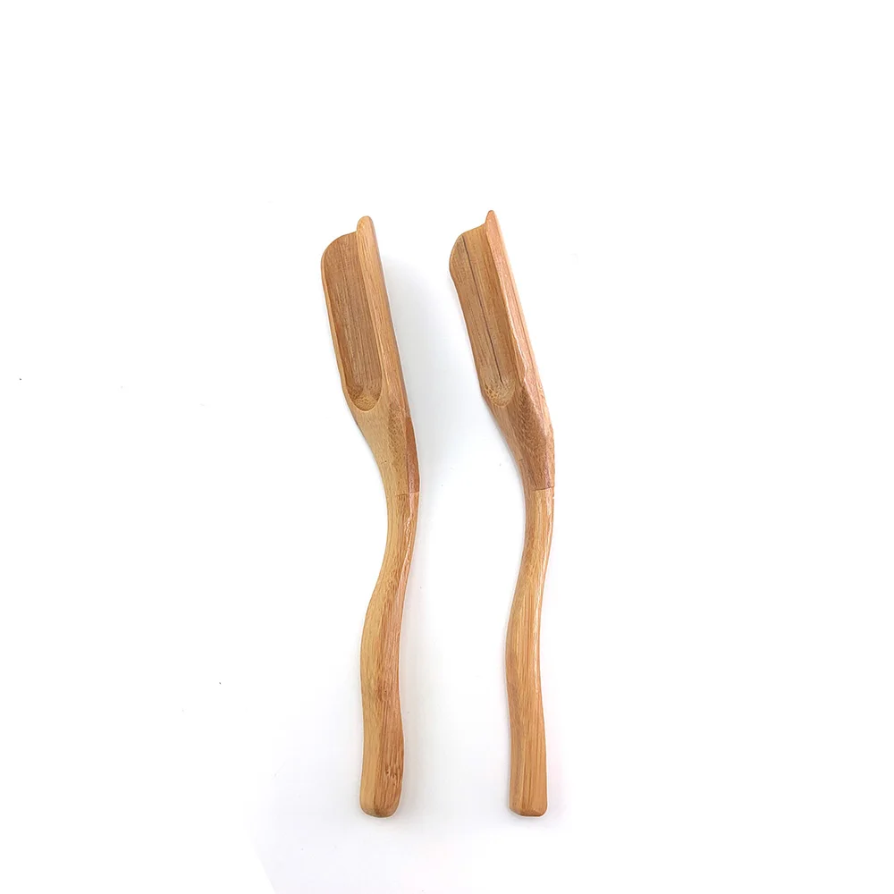 2 Чайная ложка для питья чай для кормления питомец японский стиль чай искусство Бамбук натуральный чай ложка - Цвет: 2