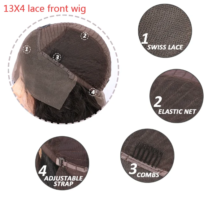 13x4 lace front wig Парики из натуральных волос на кружеве 360, парик из натуральных волос на кружеве, мягкий парик с детским хвостом - Цвет волос: 13x4 lace front wig