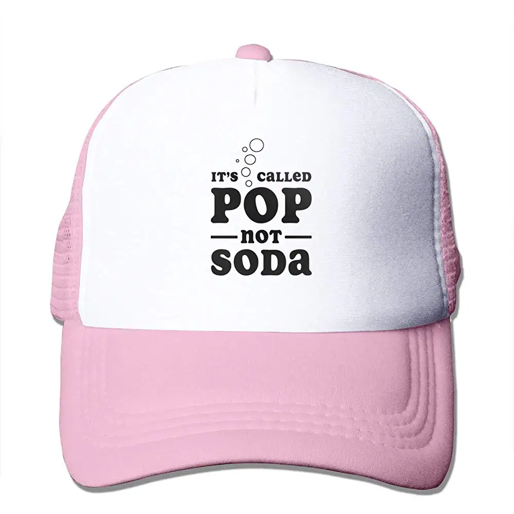 Это называется Pop Not Soda сетчатые Бейсболки Унисекс В Стиле Дальнобойщика шляпы розовые
