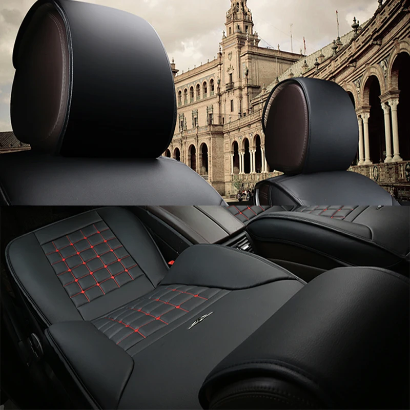 WLMWL универсальный кожаный чехол автокресла для peugeot все модели 206 307 407 207 2008 3008 508 208