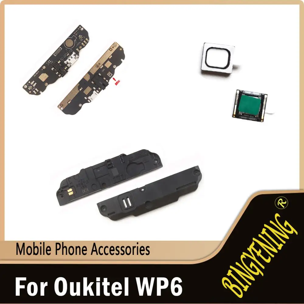 New Original For Oukitel WP6 Loudspeaker Buzzer Ringer USB Charger Board Replacement Parts Receiver Earpiece | Мобильные телефоны и