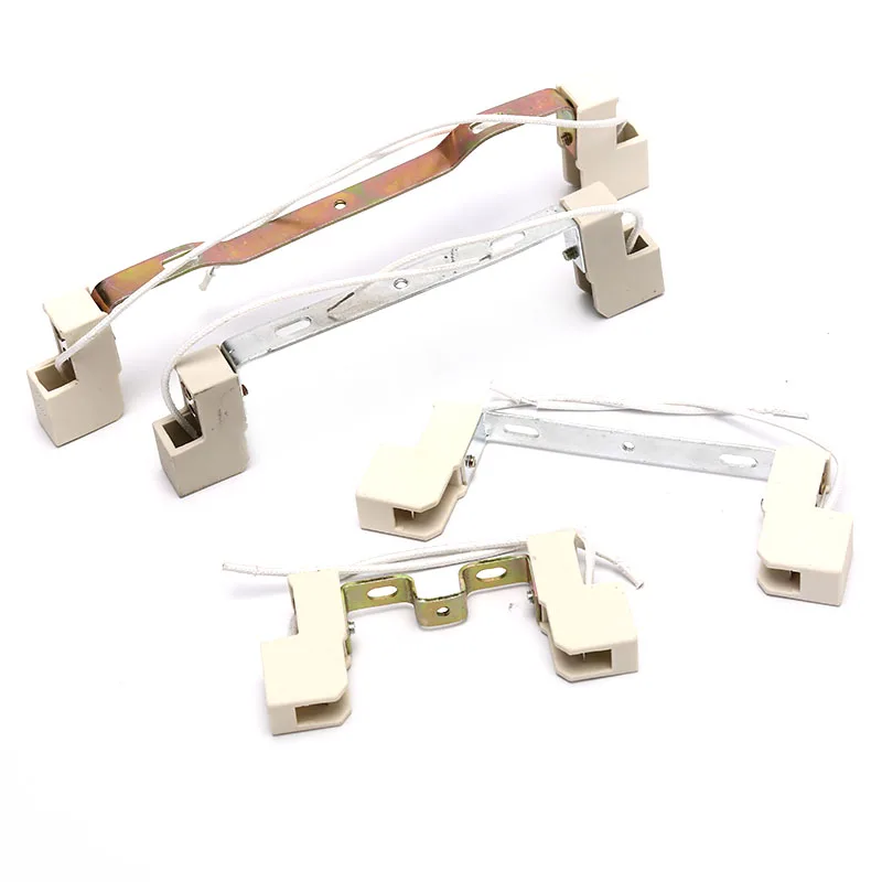 

White Lamp Base Socket Lamp Holder Conveter Connector Metal Handle For Flood Lamp Bulbs