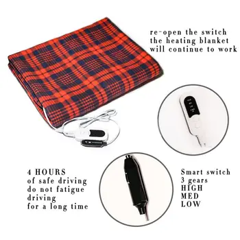 

Automotive Electric Blankets 12V Heated Smart Multifunctional Travel Electric Car Blanket With High/Low Temp Control