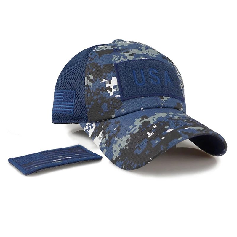 Спортивная одежда для улицы бейсболки женские мужские американский флаг вышитая хлопковая шапка с отверстием для хвоста головные уборы