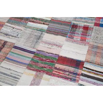

210x299 Cm Multicolor Handmade Rugs Patchwork Rug-7x10 Ft