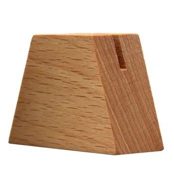 

Natural Wooden Geometric Display Ring Stand Craft Showcase DIY Jewelry Holder