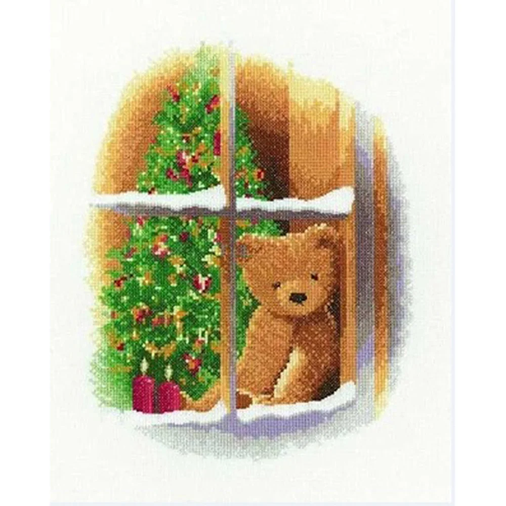 

ZZ5204 Christmas Decoration Diy Cross Stitch Kits Home Decor Fabrics Meter Cartoon Craft Supplies Wedding Free Send Shipping