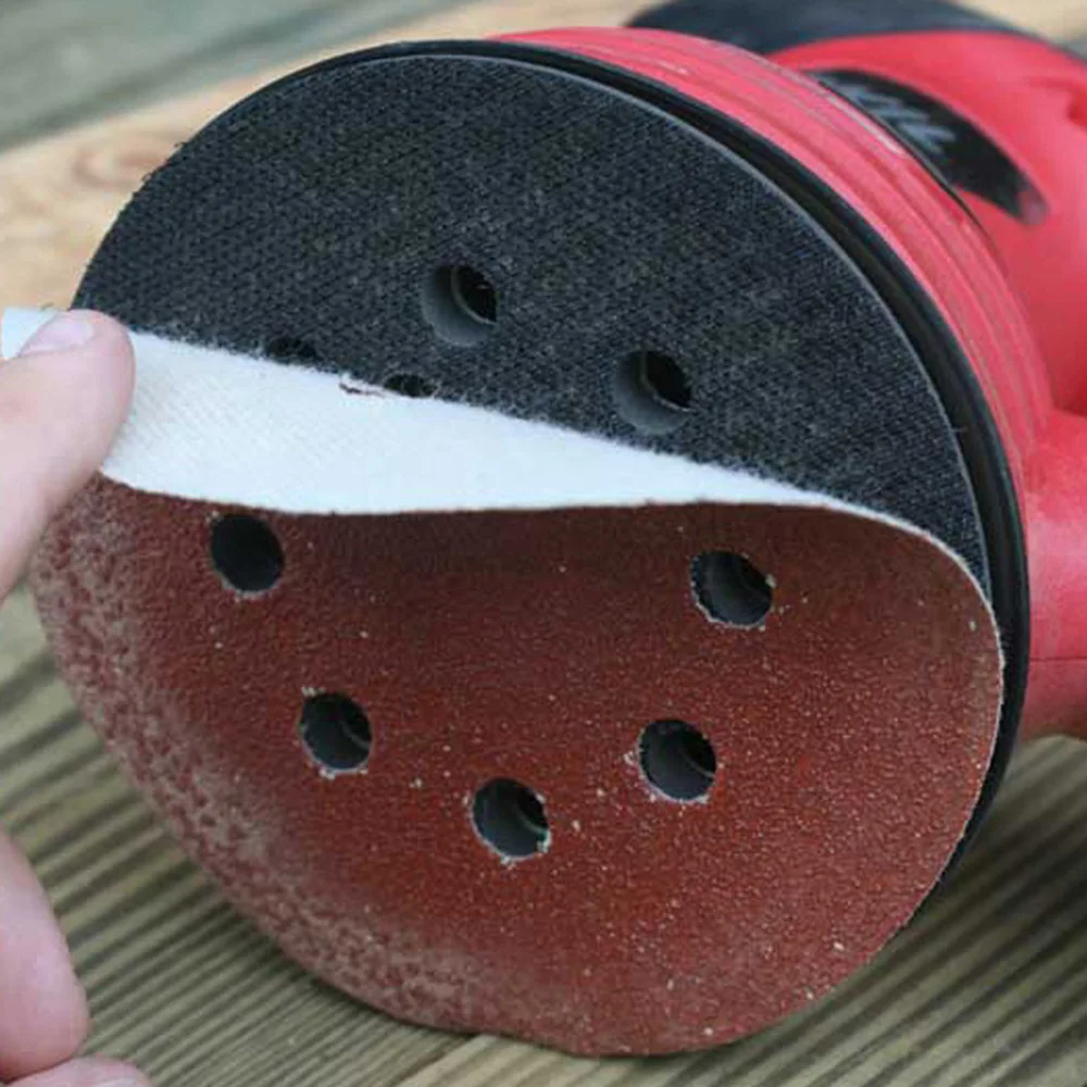80pcs High Quality Sanding Discs 125mm Abrasive Sand Paper Sanding Disc with Grits  Hook & Loop Backer Plate