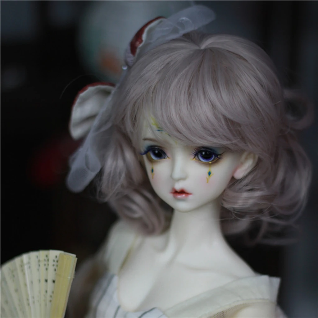 Шарнирная кукла волнистый кудрявый парик 9-10 дюймов 22-24 см для 1/3 DOD SD DZ Dollfie длинные