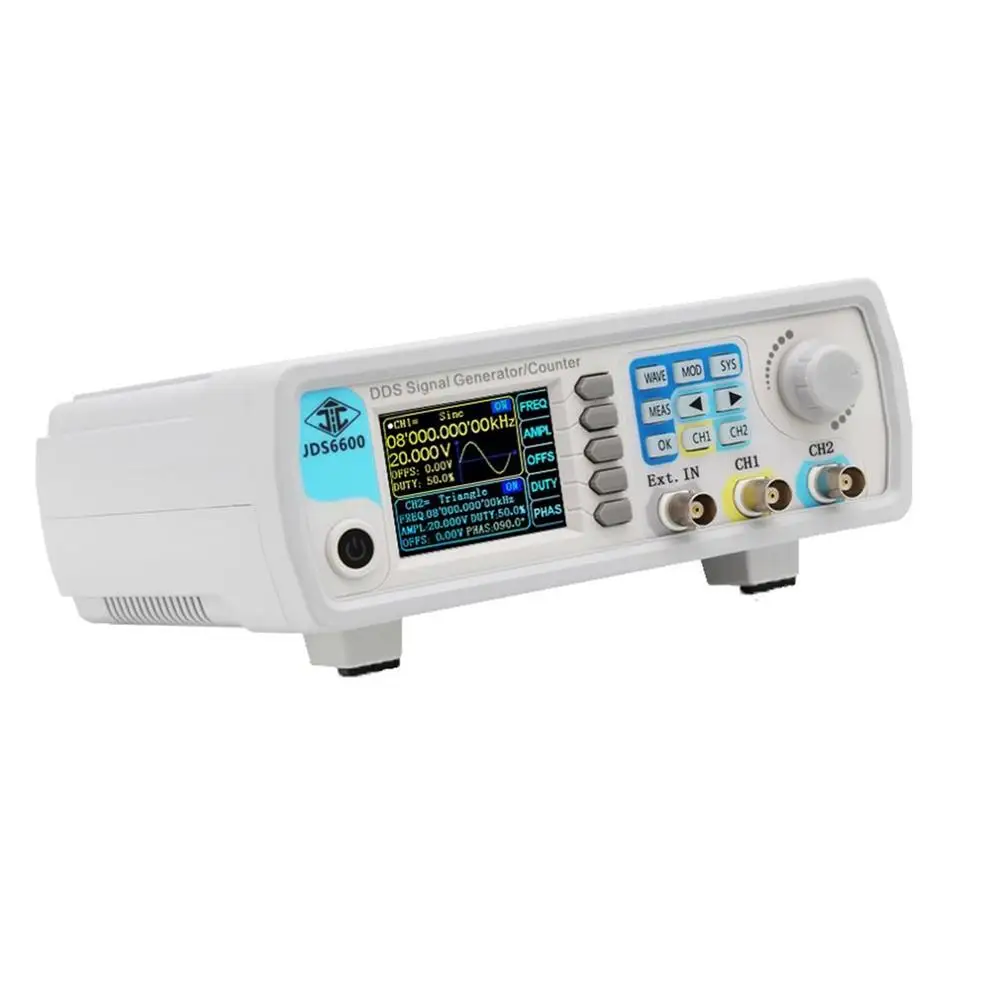 

JDS6600 40MHz Digital Control DDS Dual-channel Arbitrary Waveform Functional Signal Generator Frequency Meter High Precision