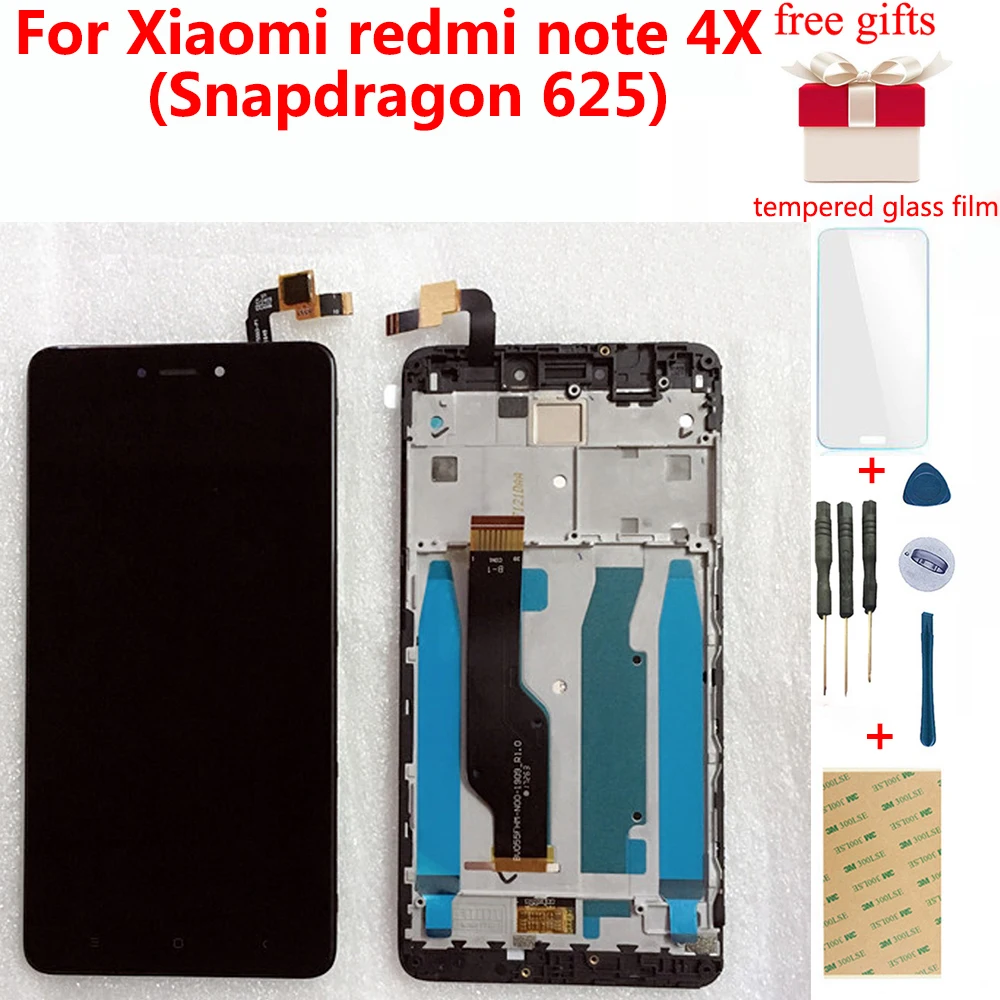 Продажа ЖК дисплей для Xiaomi redmi note 4 X, Qualcomm Snapdragon 625, 3 ГБ, 32 ГБ, сенсорный экран для redmi note 4, глобальная версия