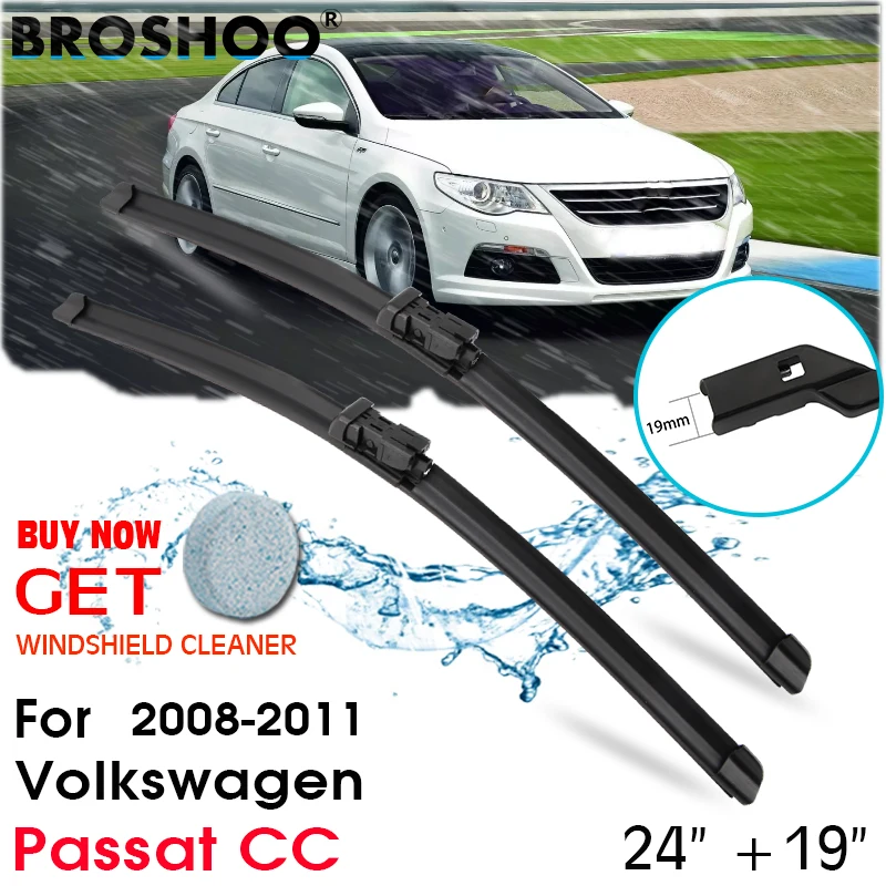 

Car Wiper Blade Front Window Windscreen Windshield Wipers Blades Arm Auto Accessories 24"+19" For Volkswagen Passat CC 2008-2011