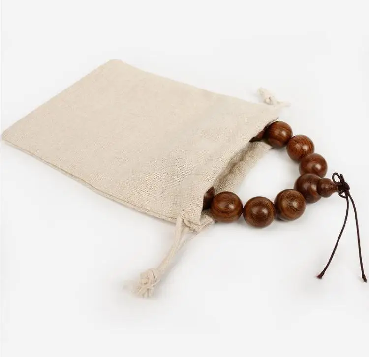 

Small Natural Linen Jute Sack Gift Bags Jewelry Pouch Drawstring Bag For Home Party Storages 10*8CM Wholesale