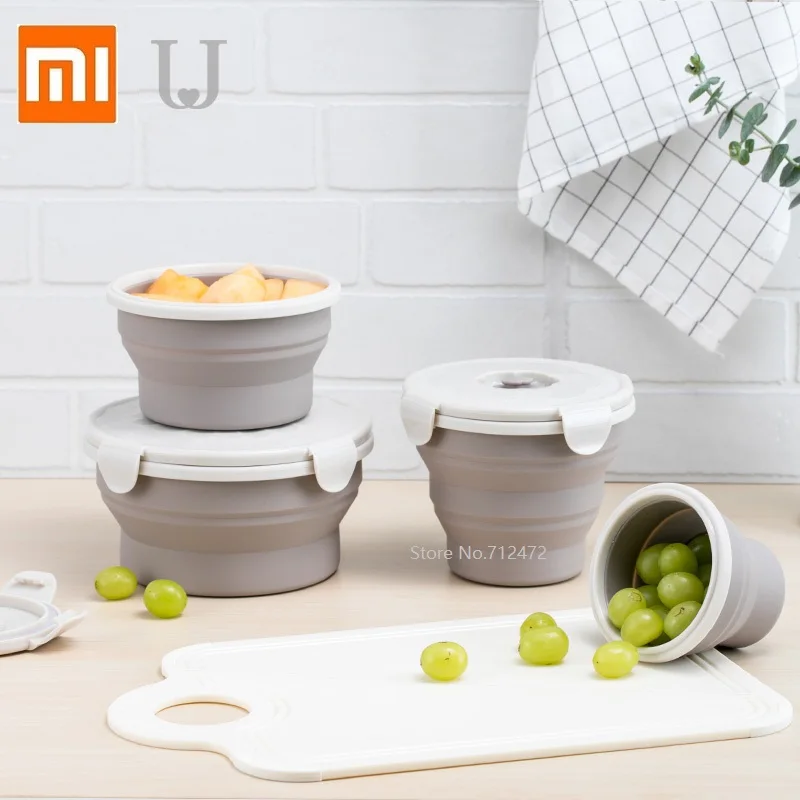 Силиконовый Ланч-бокс Youpin портативный складной для пикника здоровья и