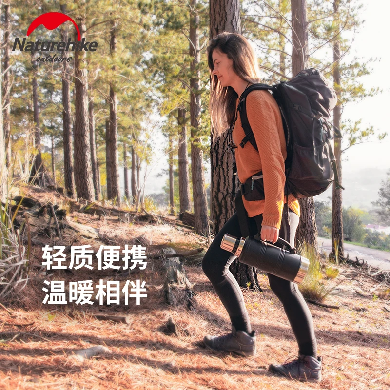 NatureHike 1.2L наружная двухслойная Вакуумная бутылка из нержавеющей стали, спортивные бутылки, вакуумная колба для кемпинга, термальная бутылка для воды