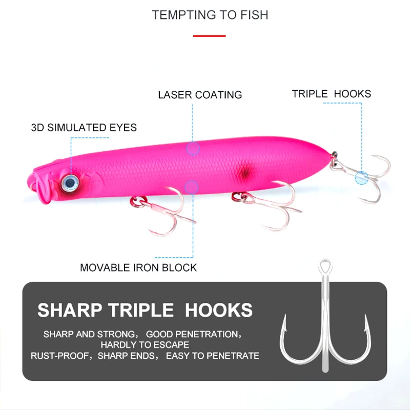 Cat Claw 5/10 pcs Fishing Lure set Origin Pencil Stick Bait Hard Bait For Sea Bass Casting Super Shot Floating Trolling Wobblers