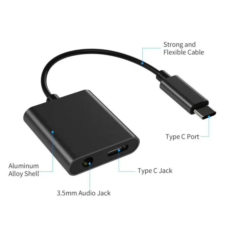 usb type-C до 3,5 мм аудио PD адаптер для быстрой зарядки конвертер для iPad Pro для Xiaomi/huawei P20/samsung S8/S9
