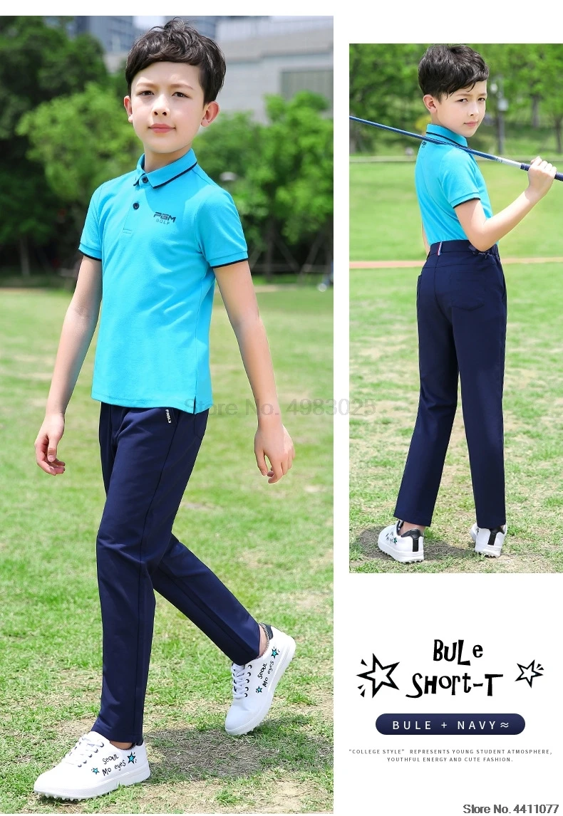 Детские футболки с отложным воротником для мальчиков спортивные топы с короткими рукавами для мальчиков-подростков дышащая удобная одежда для гольфа D0782