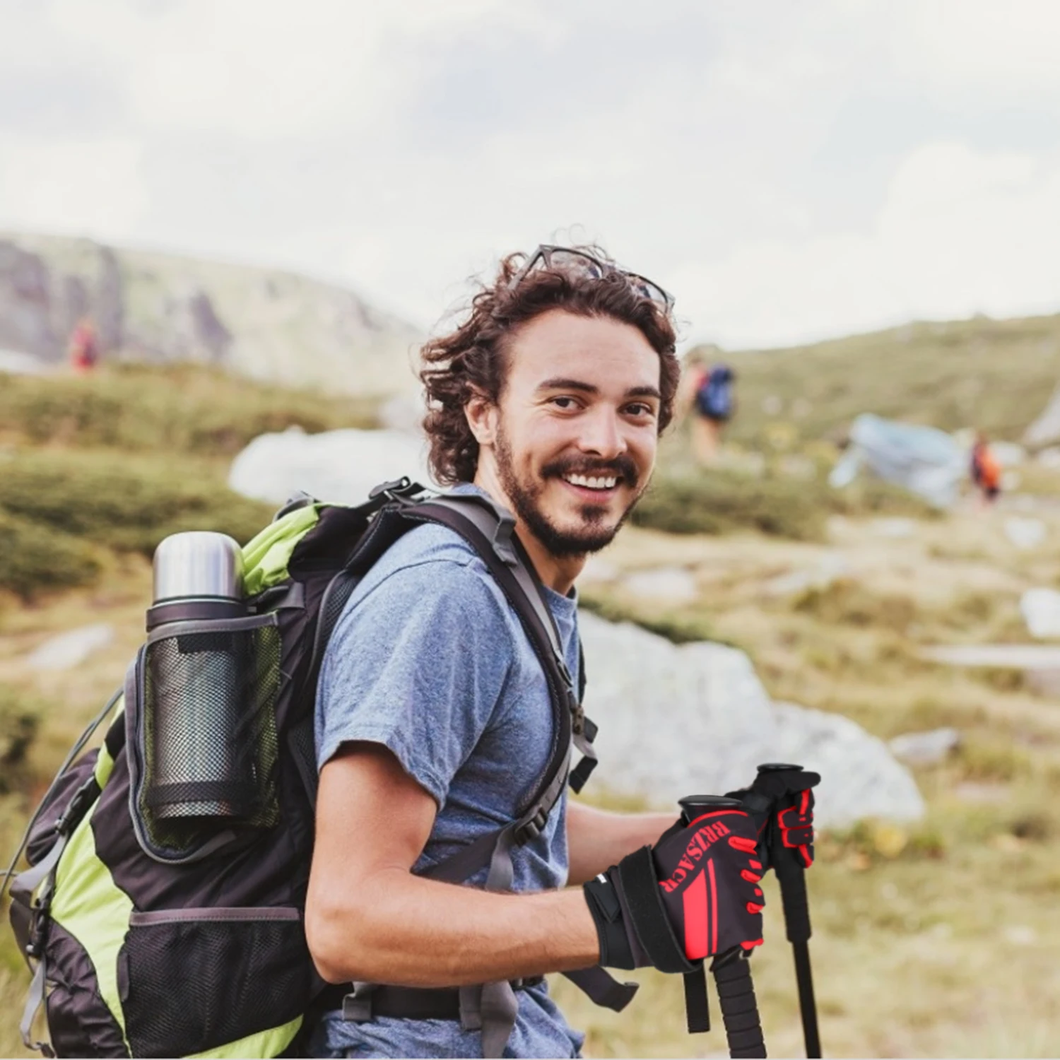 TOPTETN зимние велосипедные перчатки на длинные пальцы Mtb Теплый Сенсорный экран полный палец перчатки ветронепроницаемые перчатки для мужчин велосипедные аксессуары