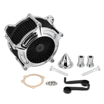 

1 Set Electrosilvering Air Filter Cleaner Motorcycle Air Intake System Fits for Touring / FXDLS Motorcycle Air Intake Filter