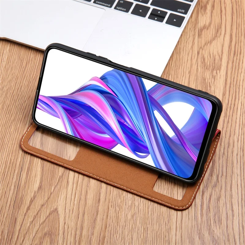 Huawei Honor 9X чехол из натуральной кожи Смарт-окно Магнит Флип Ретро крышка для huawei Honor 9X Pro Корпус телефона со сном koosuk