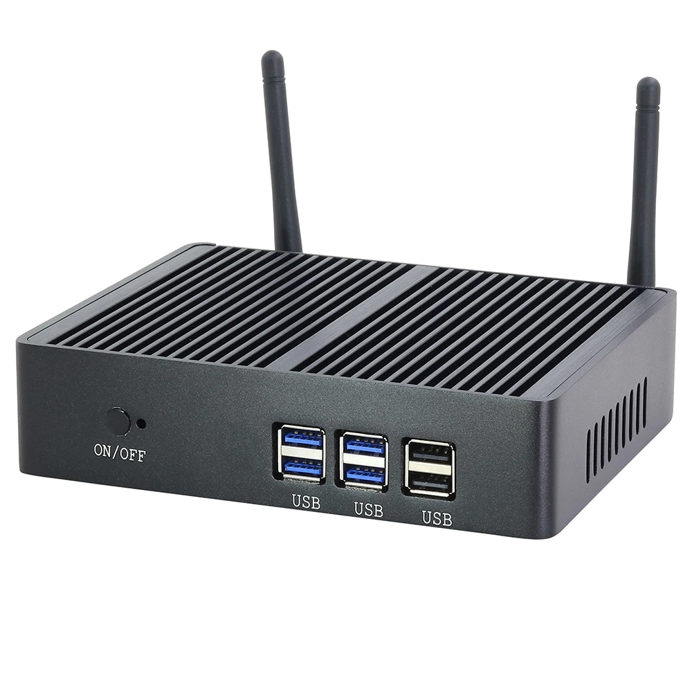 Безвентиляторный мини ПК Core i3 5005U Pentium 4405U Celeron 3855U Windows 10 настольный компьютер с Wi Fi