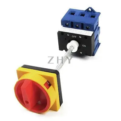 

AC220V AC380V AC690V 80A On/OFF 6 Screw Terminals Rotary Changeover Switch