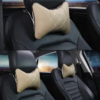 

1 Pieces Car Seat Headrest Bone Neck Pillow Soft Headrest Massage Breathable Pillow Rest Support Cushion