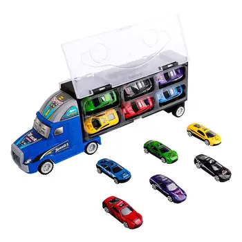

13Pcs Boys Mini Carrier Lorry Truck Car Transporter Model Kids Educational Toy Model Car Toy Children Birthday Gift New