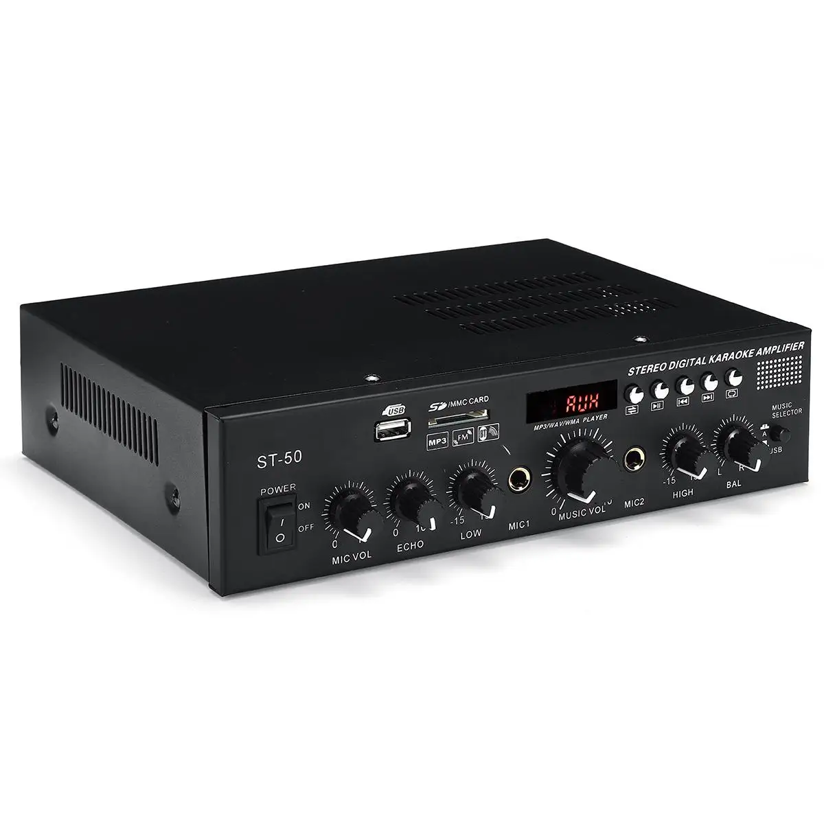 800 Вт HIFI аудио стерео усилитель мощности bluetooth FM радио USB SD 2CH 220 В домашний кинотеатр Amplificador аудио 4-16 Ом музыкальный плеер